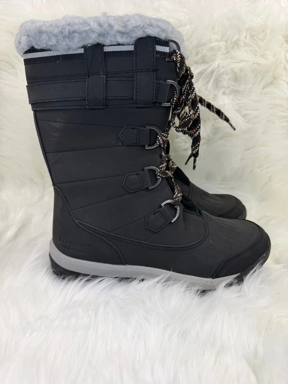 BearPaw Women’s Size 10 Desdemona Waterproof Lace Up Winter Boots NWOT/NWOB